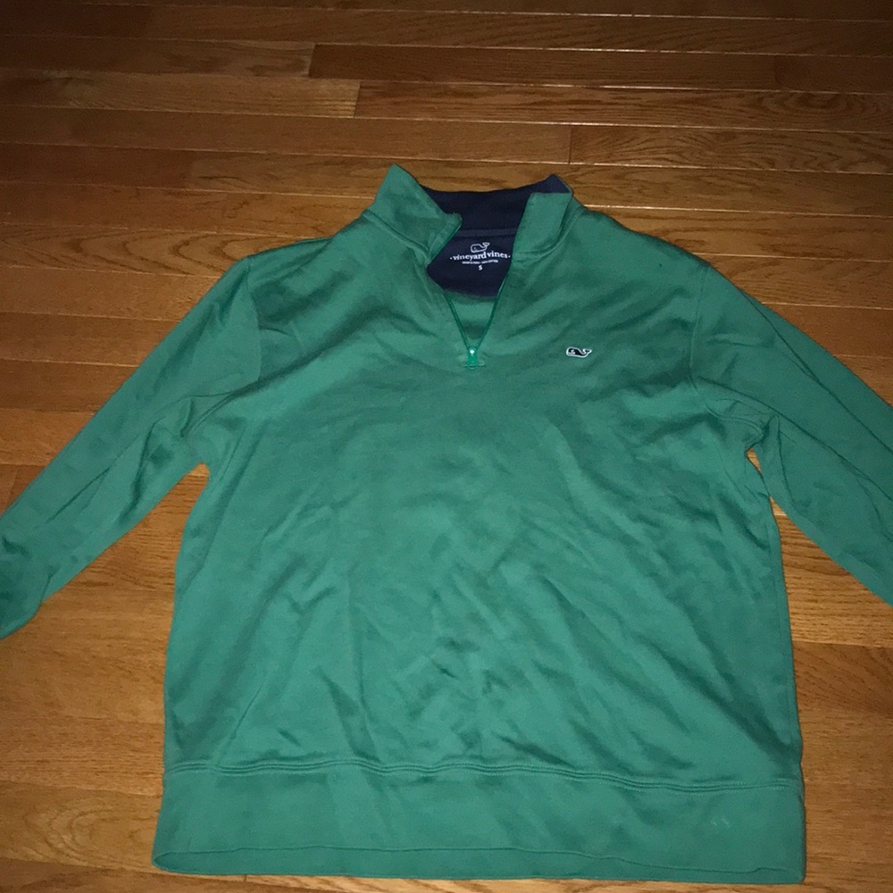 Green Vineyard Vines quarter zip